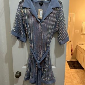 Womens Blue Party Dress